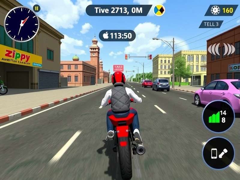 Zippy Amritsar Quick Ride gameplay screenshot showing Amritsar streets